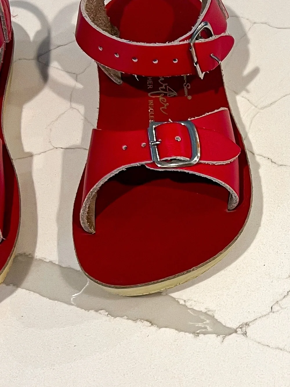 Saltwater Red Sun San Surfer Adjustable Buckle Sandals Toddler Sz 10